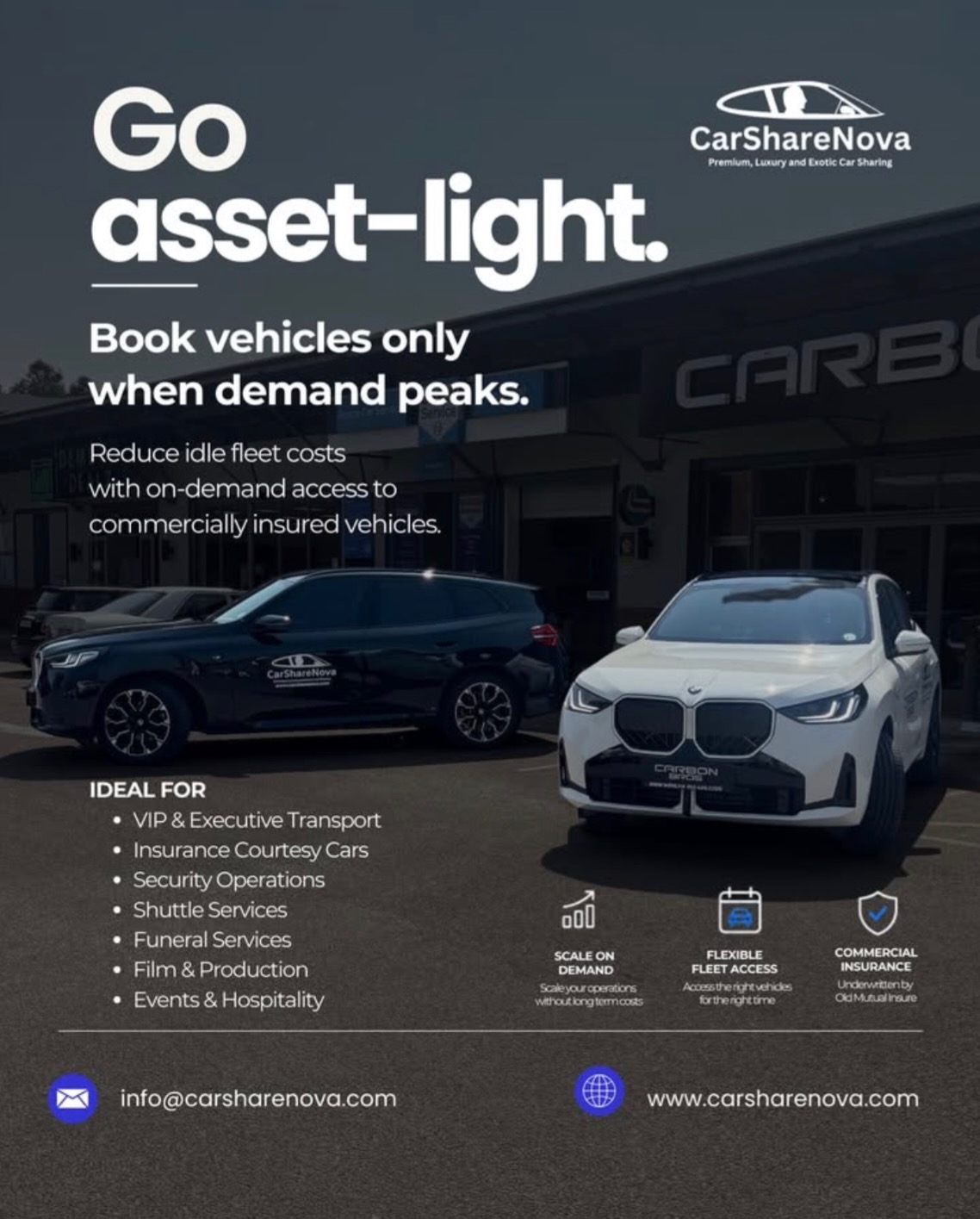 CarShareNova campaign photography